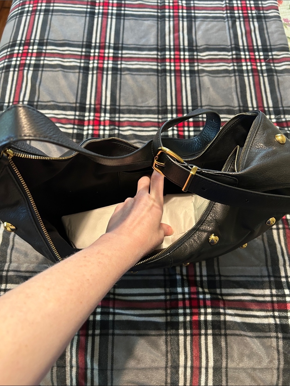 Madewell The Essential Curve Bag Black Leather - Picture 4 of 5